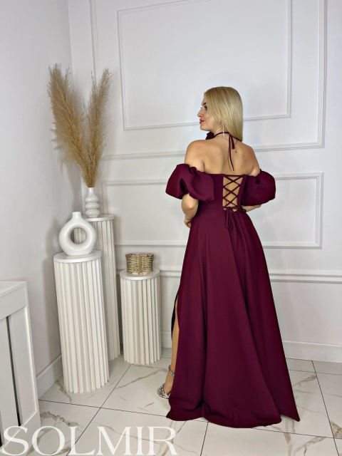 Sukienka JAZMIN bordo