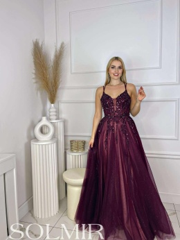 Sukienka MALEDIWA BIS bordo