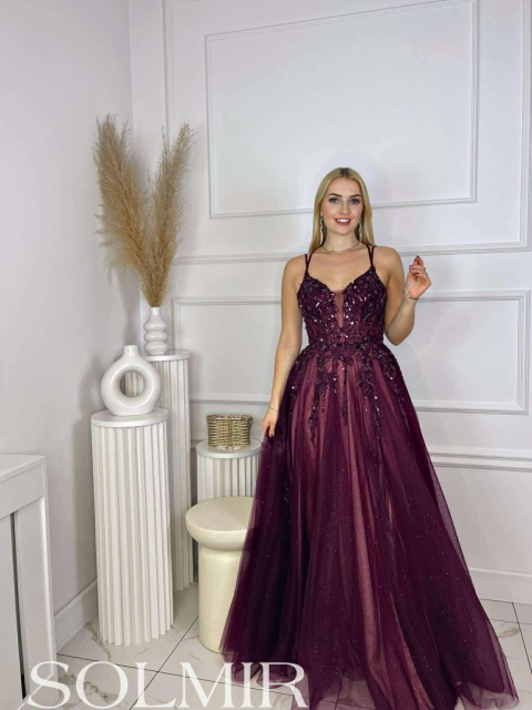 Sukienka MALEDIWA BIS bordo