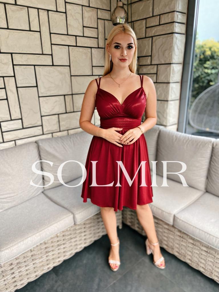 Sukienka GLIMMER krótka bordo Sukienka GLIMMER krótka bordo