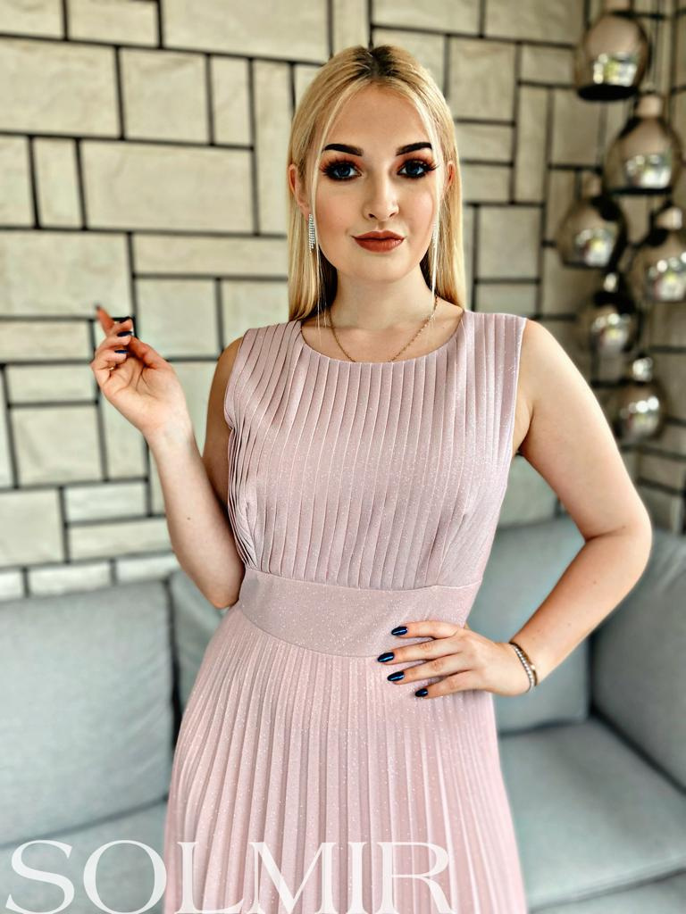 Sukienka ROSALIE puder róż Sukienka ROSALIE puder róż