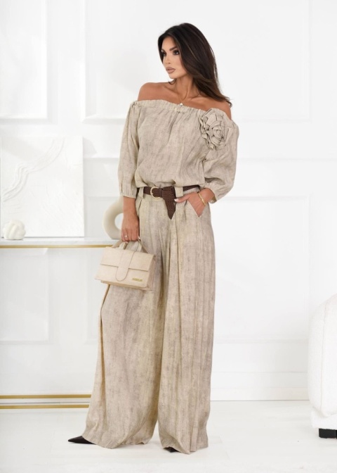 Komplet BOHO brudny róż