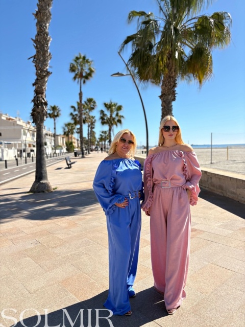 Komplet JELLY BIS brudny róż