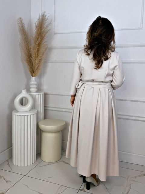 Sukienka ALONA BIS jasny beż