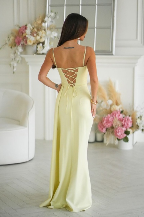 Sukienka ANDŻELA masełkowy żółty