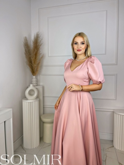 Sukienka CAMILLA pudrowy róż