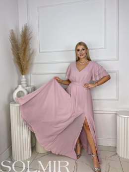 Sukienka DOROTA pudrowy róż