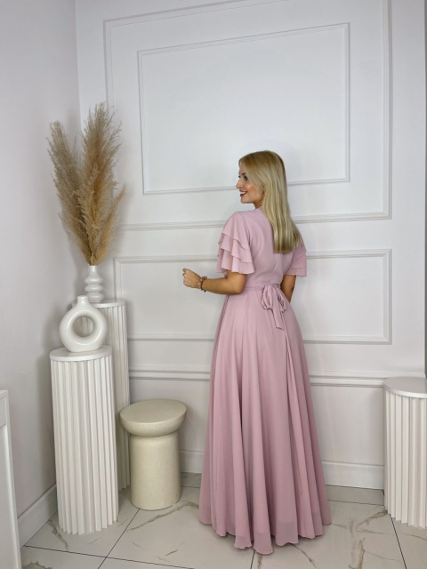 Sukienka DOROTA pudrowy róż