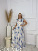 Sukienka FARIA wzory błękit