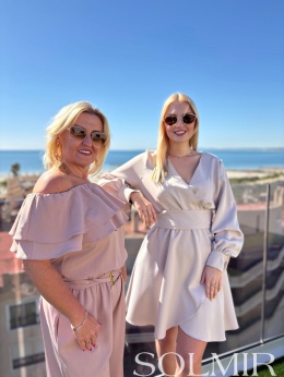 Sukienka LILA jasny beż