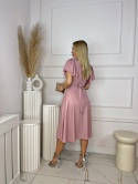 Sukienka RIMINA MIDI pudrowy róż