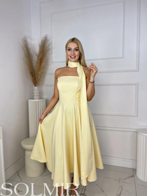 Sukienka VANESSA masełkowy żółty