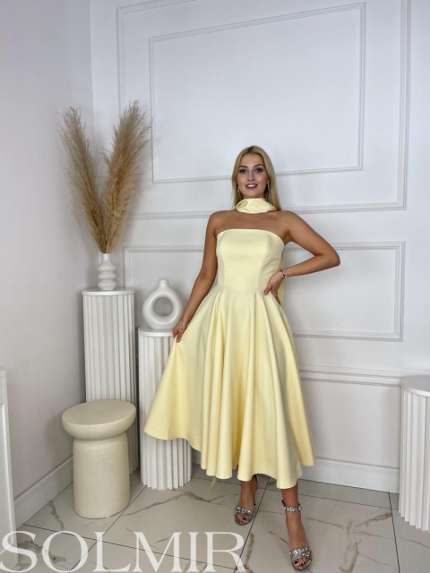 Sukienka VANESSA masełkowy żółty