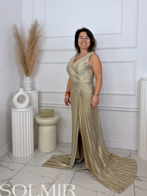 Sukienka premium FERRERO złoto