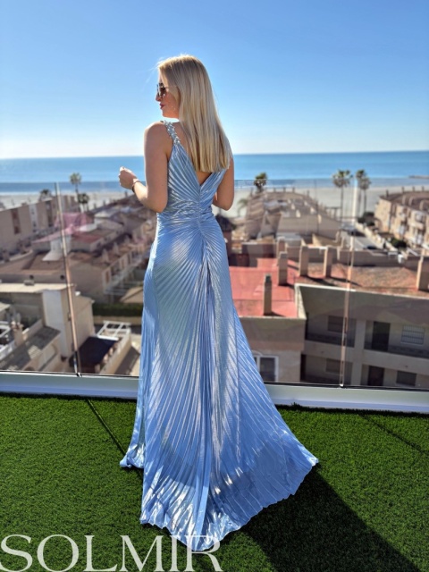 Sukienka premium ROCHER błękit