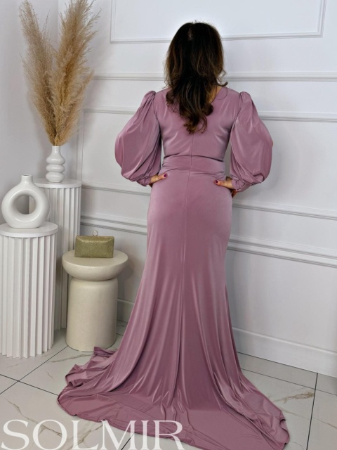 Sukienka premium SINEM pudrowy róż