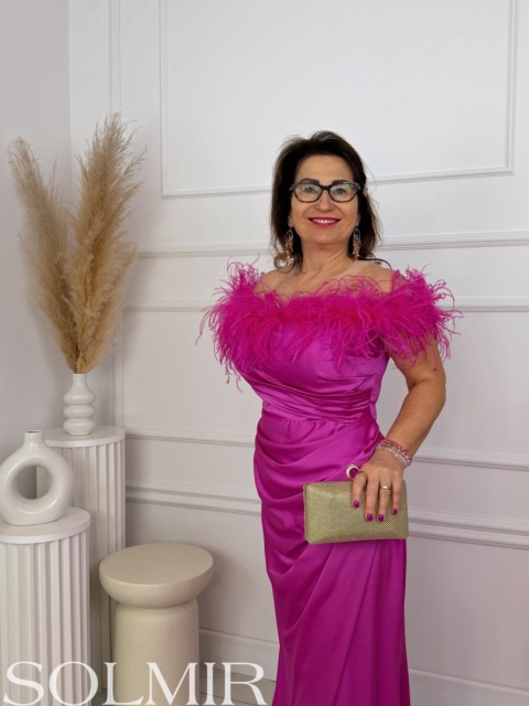 Sukienka premium TAZA fuksja