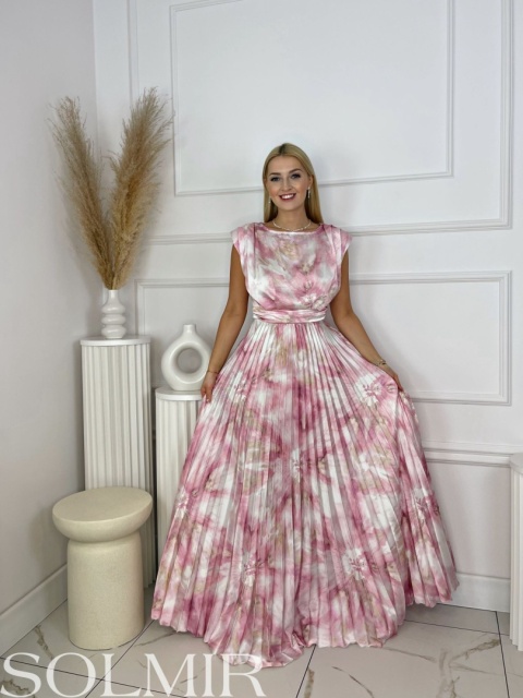 Sukienka FARIA wzory słodki róż