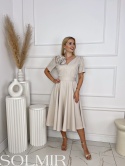 Sukienka KAROLINA jasny beż