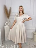 Sukienka KAROLINA jasny beż