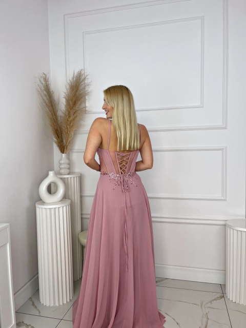 Sukienka ZAFIRA brudny róż