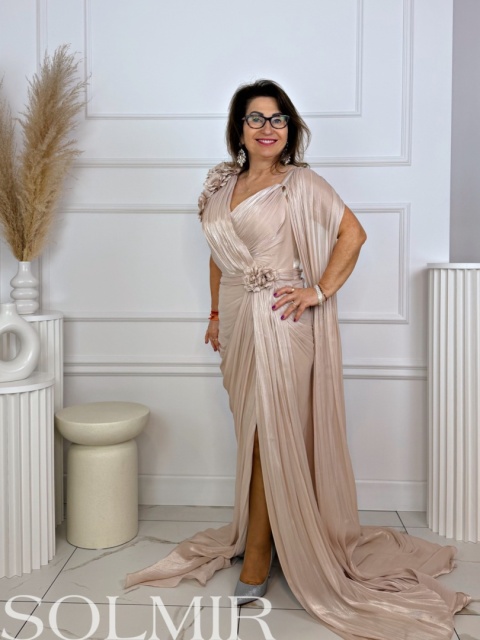 Sukienka premium CHANTELL brzoskwiniowy róż