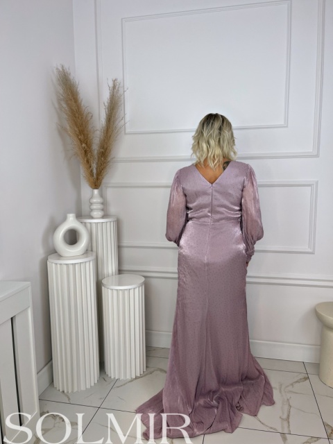 Sukienka premium ELIRA wrzosowy róż