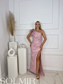Sukienka FLEUR MAXI pudrowy róż