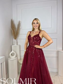 Sukienka MALEDIWA BIS bordo