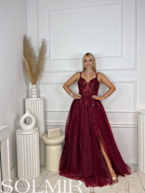Sukienka MALEDIWA BIS bordo