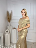 Sukienka ELSSIE złoto metaliczne