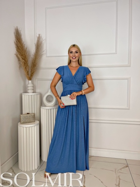 Sukienka MONA jeansowy niebieski