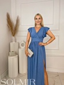 Sukienka MONA jeansowy niebieski