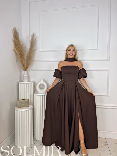 Sukienka VANESSA MAXI czekolada
