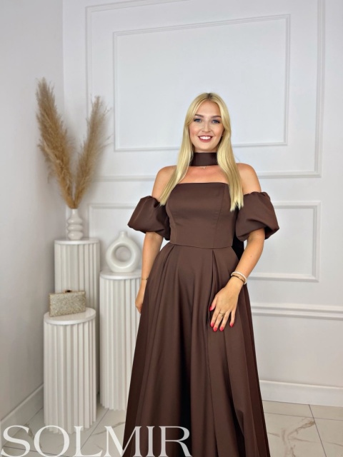 Sukienka VANESSA MAXI czekolada