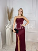 Sukienka BRIANA ciemne bordo / burgund