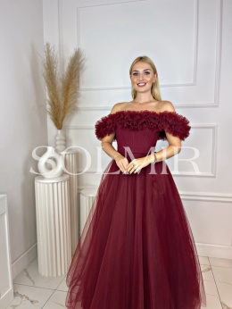 Sukienka MARCELIA bordo