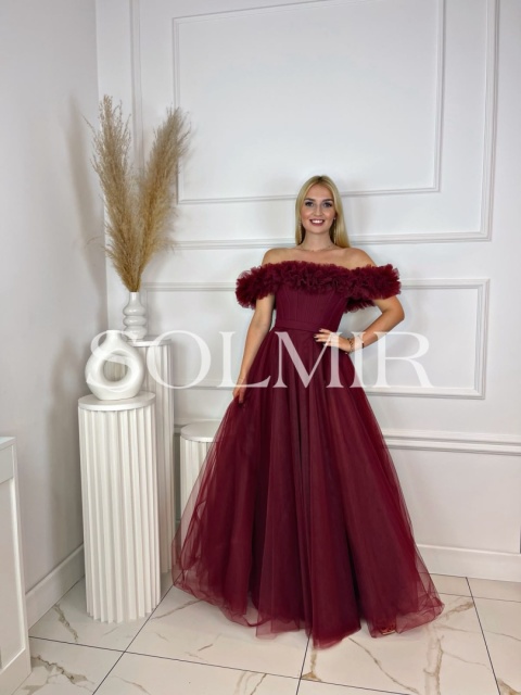 Sukienka MARCELIA bordo