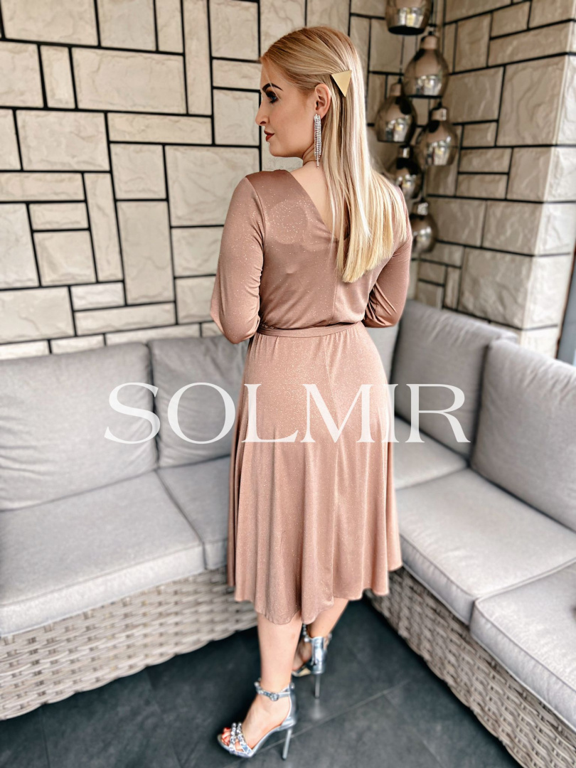 Sukienk SALMA MIDI beż Sukienk SALMA MIDI beż