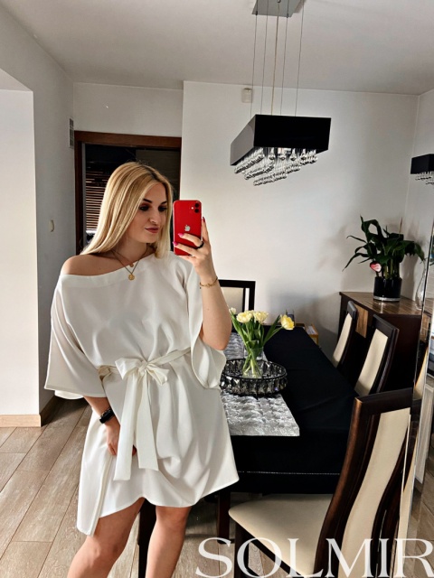 Sukienka ANITTA ecru biel