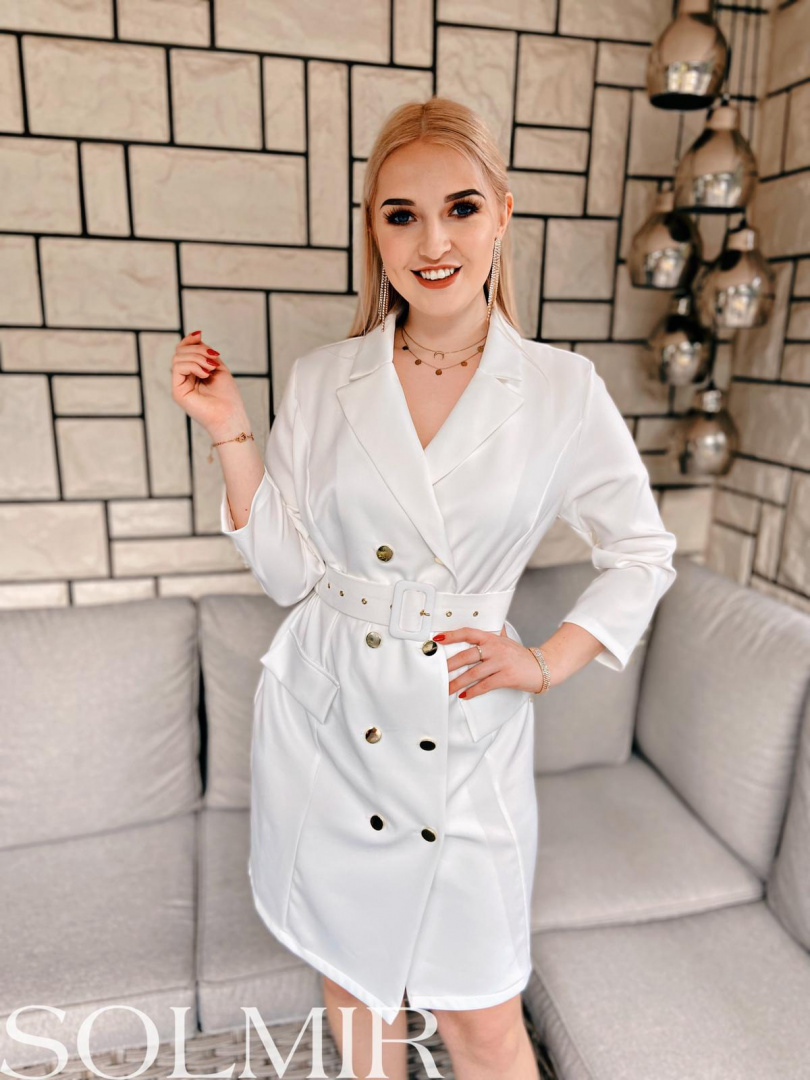 Sukienka CLASSIC ecru Sukienka CLASSIC ecru