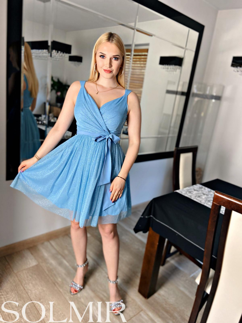 Sukienka DONNA mini błękit Sukienka DONNA mini błękit