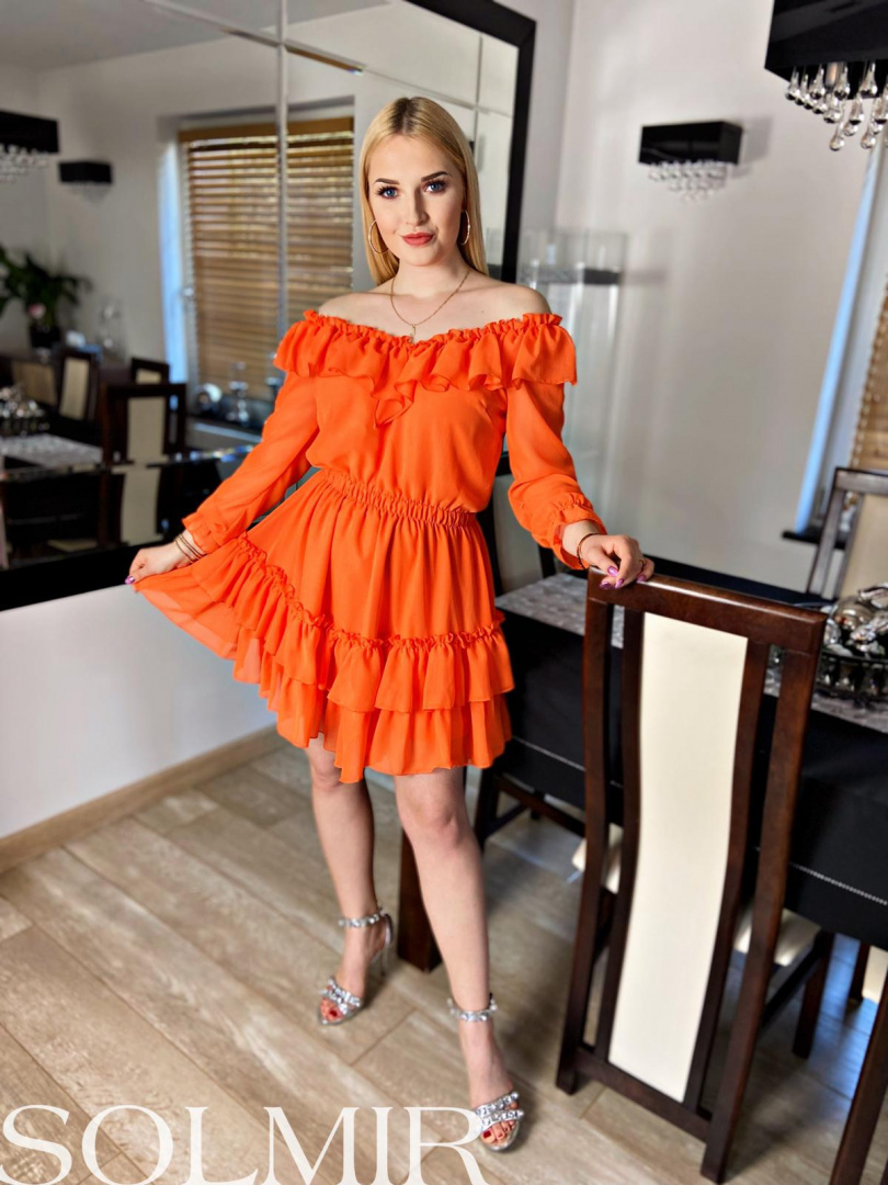 Sukienka PITAYA pomarańcz