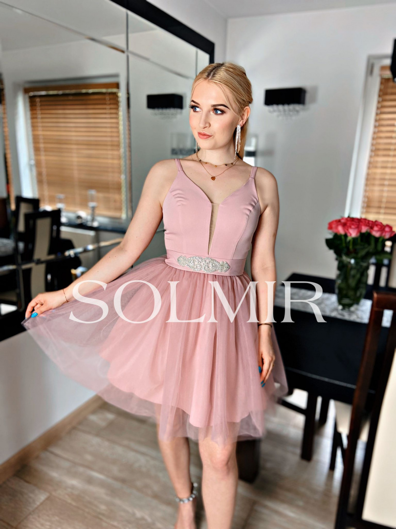 Sukienka BABY DOLL brudny róż Sukienka BABY DOLL brudny róż