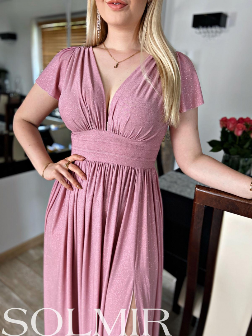 Sukienka GABRIELA pudrowy róż Sukienka GABRIELA pudrowy róż