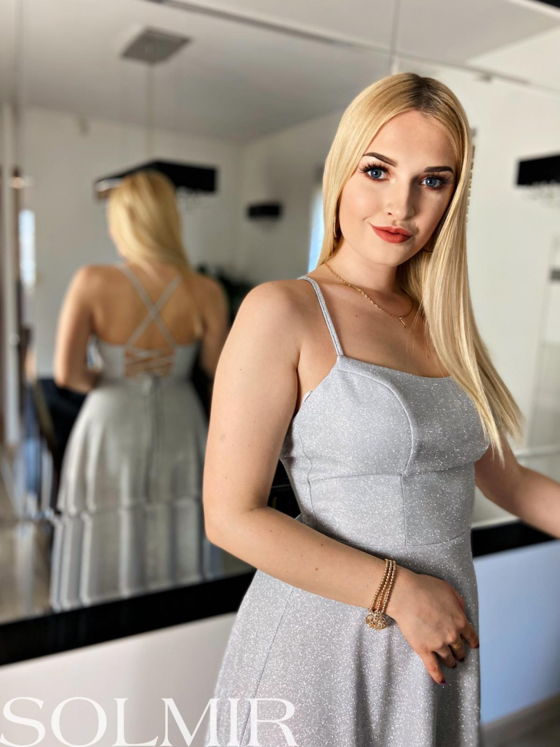 Sukienka LORINA srebro Sukienka LORINA srebro