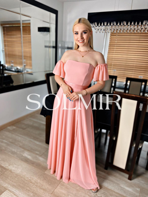 Sukienka CARLA pudrowy róż Sukienka CARLA pudrowy róż