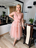 Sukienka ANGEL pudrowy róż