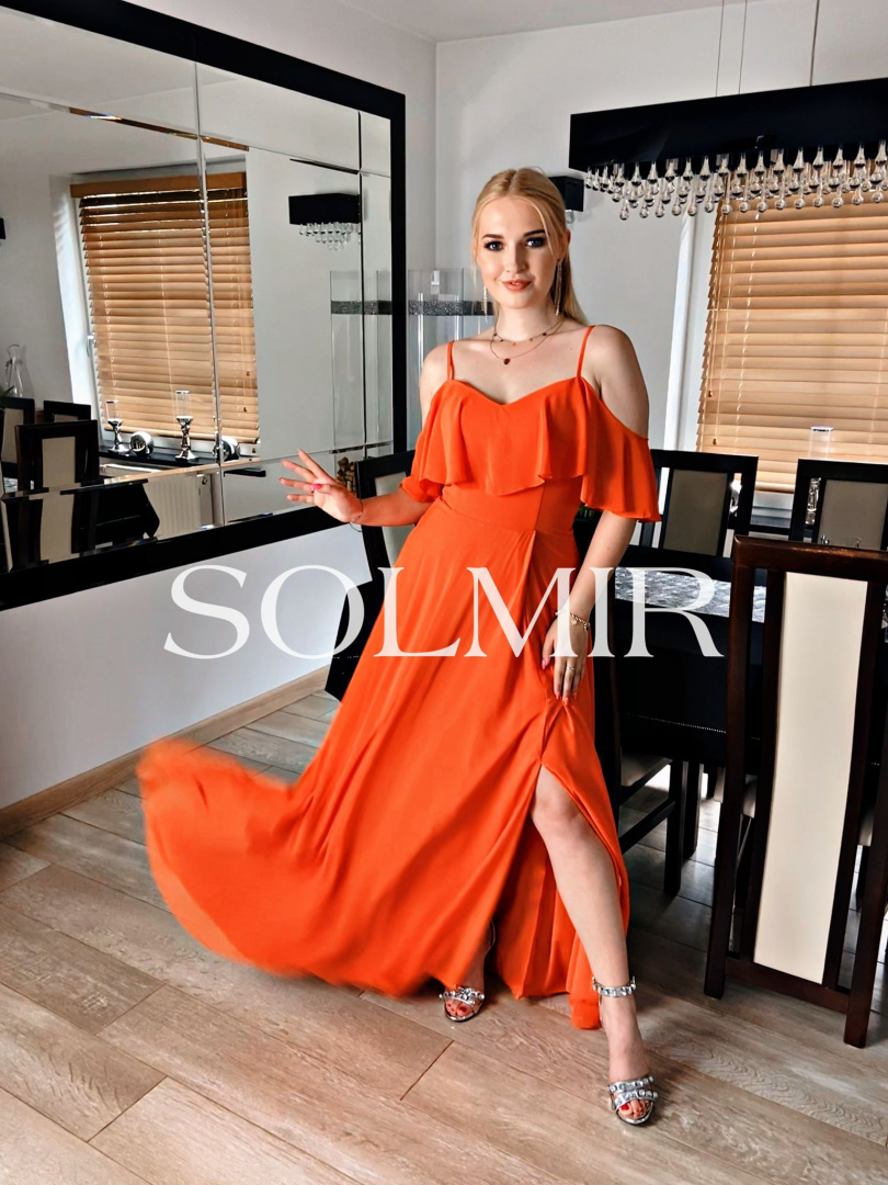 Sukienka DOLCE pomarańcz Sukienka DOLCE pomarańcz