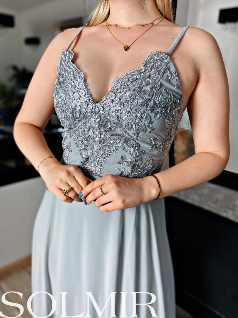 Sukienka EMILIA srebro Sukienka EMILIA srebro